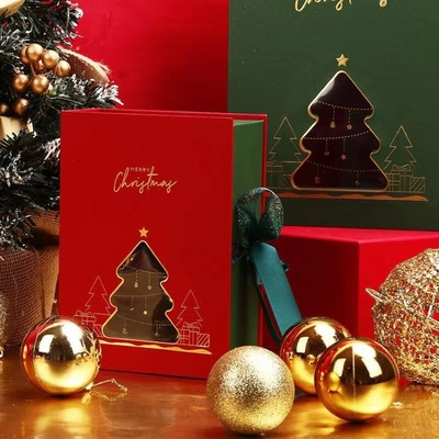 Santa Claus Paper Custom Printed Cosmetic Boxes Xmas Packaging Boxes