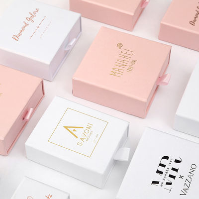 Pink Drawer Ornament Jewelry Packaging Box Ring Necklace Bracelet Ear Studs Pendant