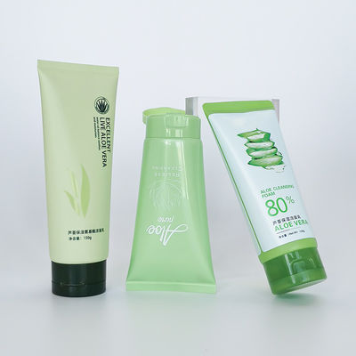 PE/HDPE/LDPE/100% Sugarcane/ 100% Wheat StrawMaterial Green Soft Plastic Tube for Cosmetics 50ml 60ml 80ml 100ml 150ml 200ml