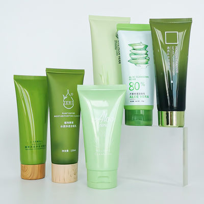 PE/HDPE/LDPE/100% Sugarcane/ 100% Wheat StrawMaterial Green Soft Plastic Tube for Cosmetics 50ml 60ml 80ml 100ml 150ml 200ml