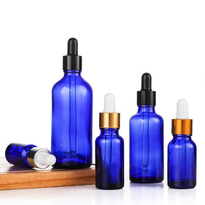 Aluminium Dropper Glass Bottle for Skin Care 10ml 20ml 30ml 50ml Customized Logo Accepted