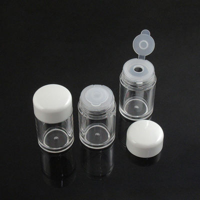 5ml 5 Grams 10 ml 10grams Clear Loose Powder Jar and Pot with Sifter Black White Cap Samples Process 2-3 days Free Sample